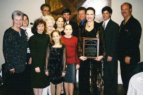 Receiving Thomasville Tourism Award, Surrounded By My Family