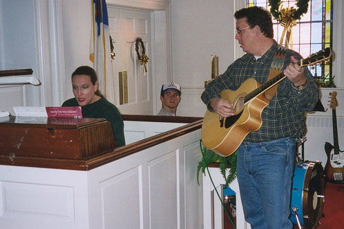 Practicing With Cousin Brad & Nephew Ben